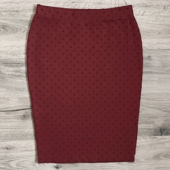 Women's Attitude Textured Polka Dot Size 4 Skirt - Picture 1 of 6